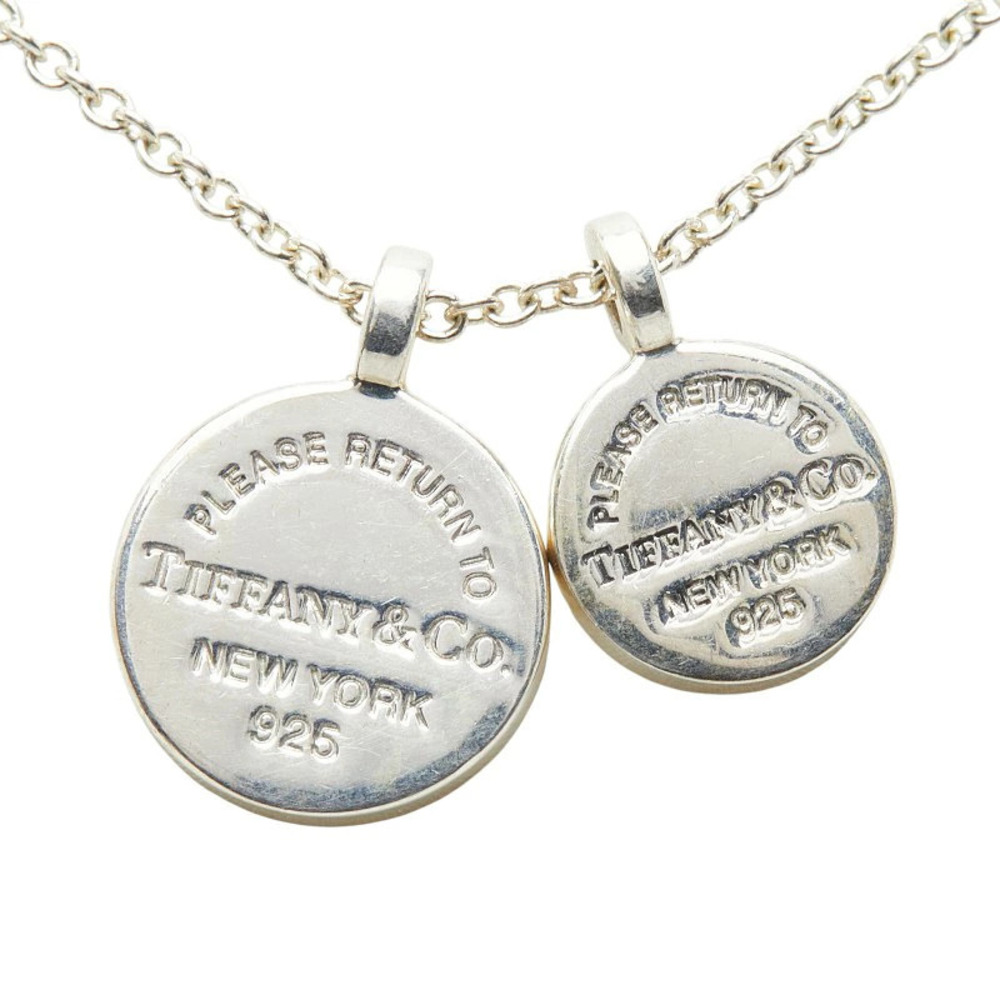 Tiffany Co to Round Double Necklace Silver TIFFANYCo Silver